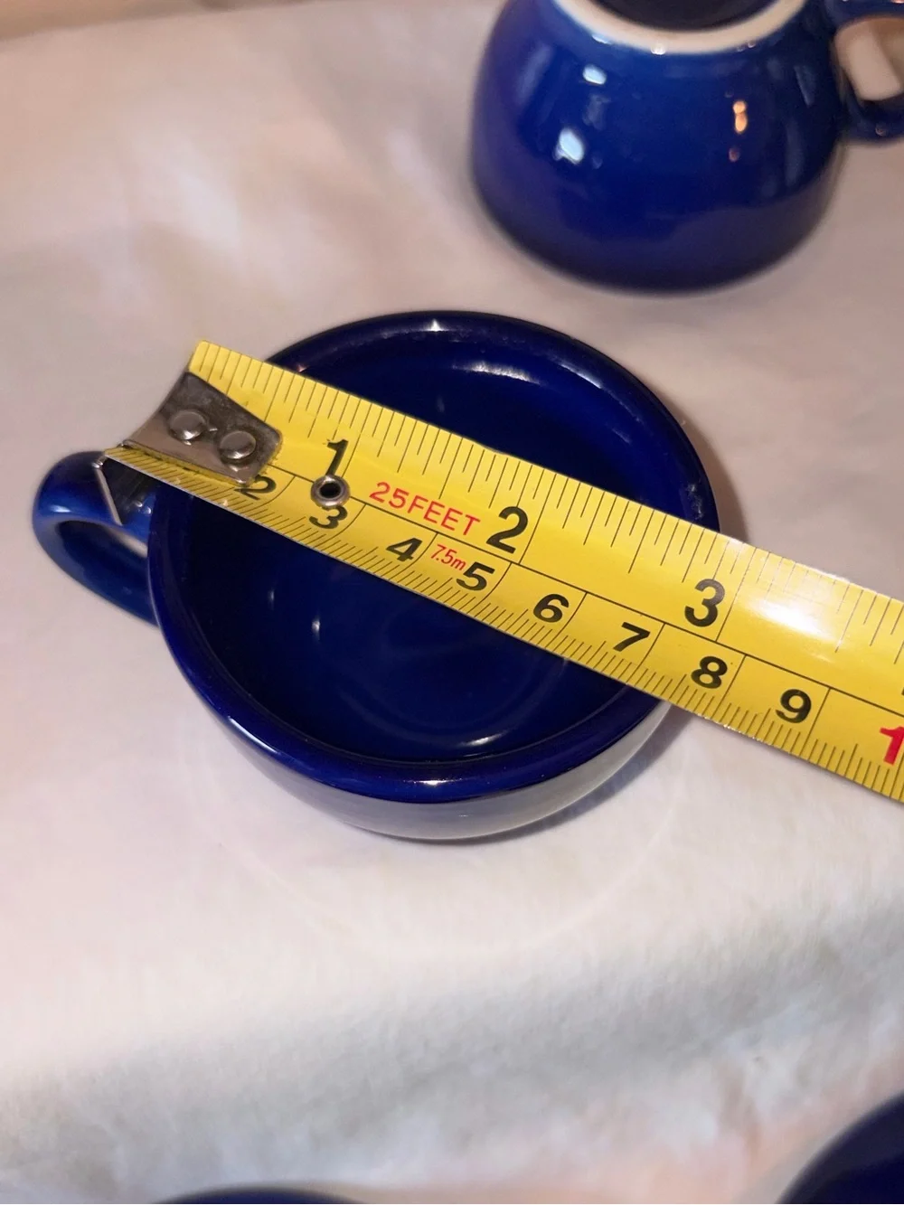 HTF Vintage Syracuse China Set of 4 Demitasse Expresso Cups Saucers cobalt blue